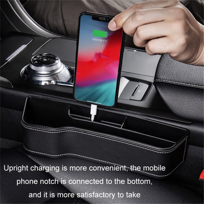 Passenger Side Car Front Seat Seam Storage Box Car Seat Gap Phone Drink Can Organizer