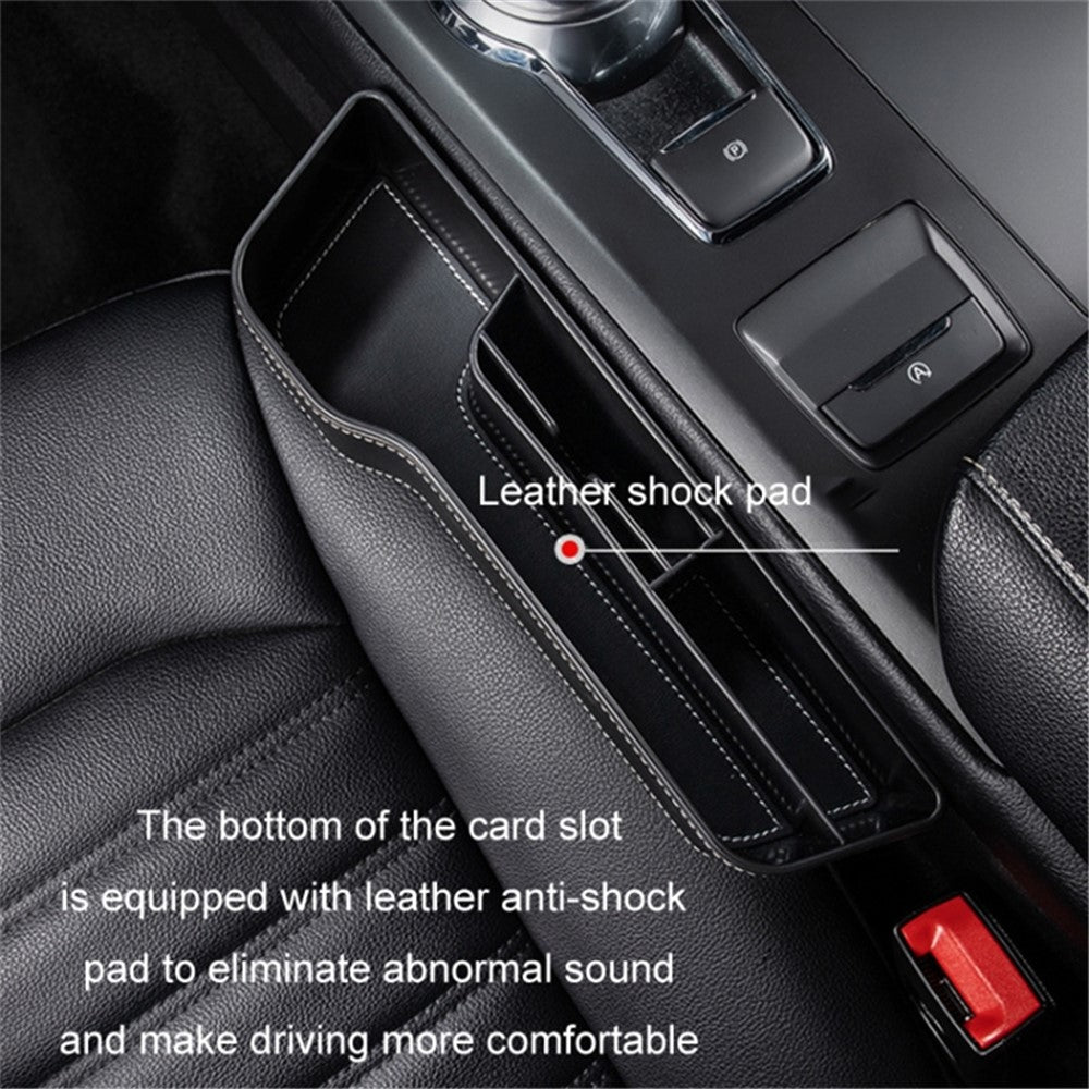 Passenger Side Car Front Seat Seam Storage Box Car Seat Gap Phone Drink Can Organizer