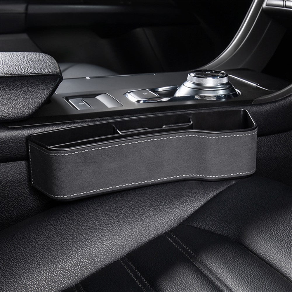 Passenger Side Car Front Seat Seam Storage Box Car Seat Gap Phone Drink Can Organizer