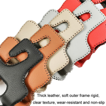 Dual Hook Design Car Seat Back Hanging Hook Stainless Steel + PU Leather Car Seat Headrest Hook Phone Holder