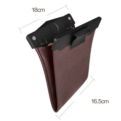 PU Leather+PC Car Trash Bag LED Light Magnetic Closure Garbage Bag Vehicle Rubbish Container Garbage Can