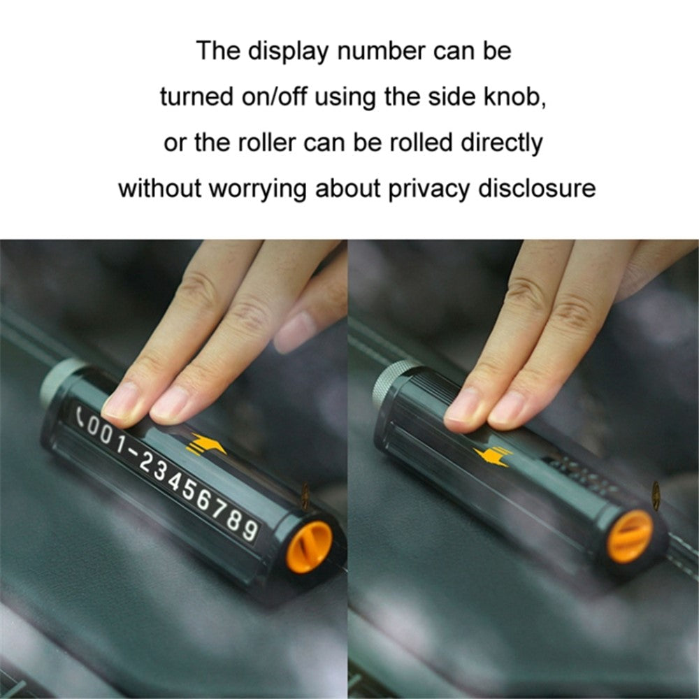 Parking Number Plate with Aromatherapy Multi-function Car Safety Hammer Window Breaker