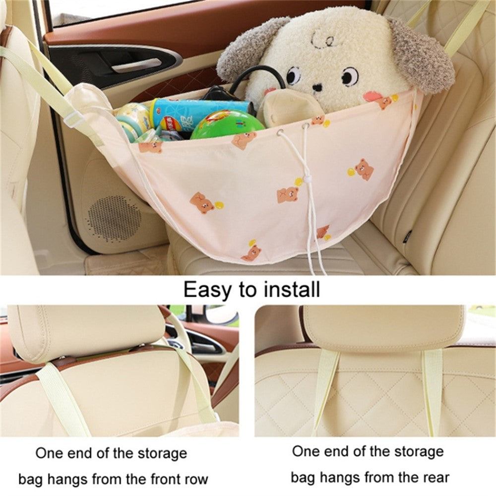 Oxford Cloth Rear Seat Sundries Bag Car Hammock Storage Bag Backseat Organizer
