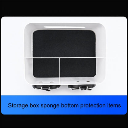 Car Armrest Storage Box ABS Tissue Case Organizer with Foldable Cup Holder