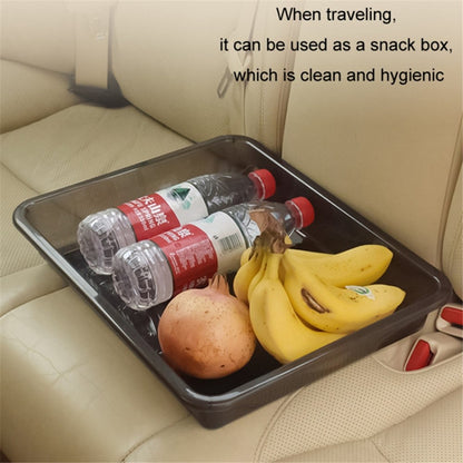 Size S Multifunctional Car Rear Seat Storage Tray Shoe Holder Home Teacup Organizer, 328x249x51mm
