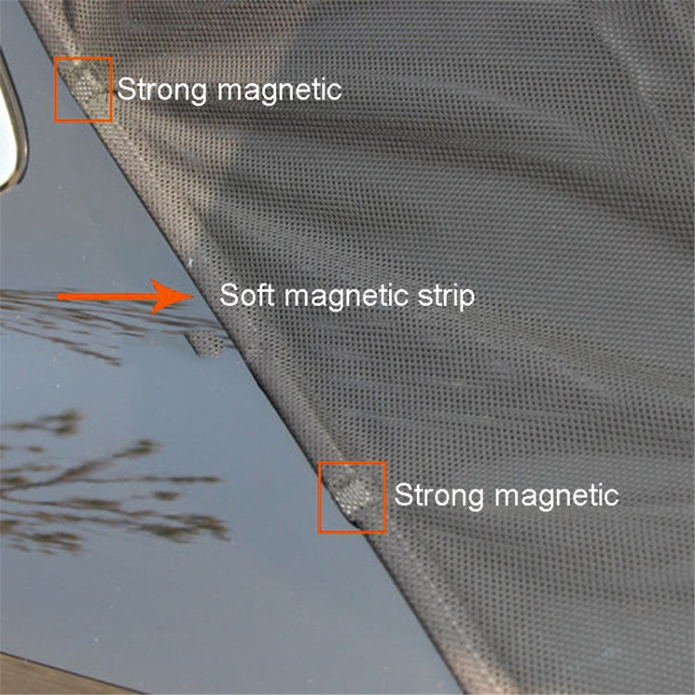 Size XL Car Tailgate Nylon Mesh Bug Screen SUV MPV VAN Magnetic Mosquito Net, 174 x 150cm