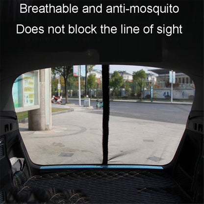 Size S Vehicle Tailgate Nylon Mesh Screen SUV MPV VAN Car Camping Magnetic Mosquito Net, 144 x 150cm
