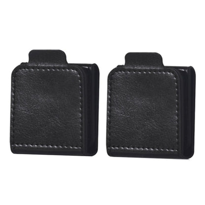 2Pcs Car Safety Seat Belt Adjuster Strap Clip PU Leather Kids Seat Belt Limiter