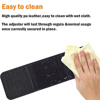 2Pcs Car Safety Seat Belt Adjuster Strap Clip PU Leather Kids Seat Belt Limiter