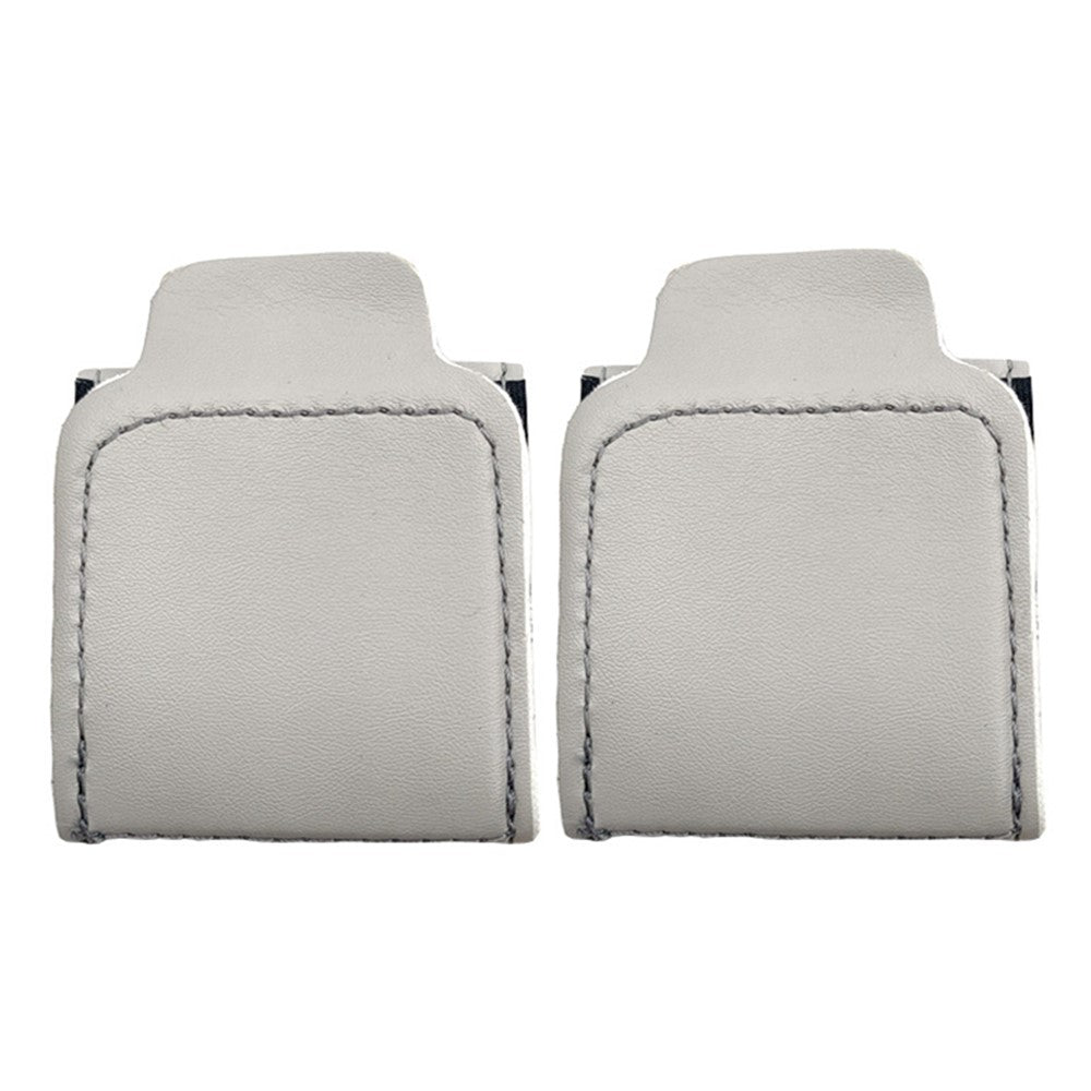 2Pcs Car Safety Seat Belt Adjuster Strap Clip PU Leather Kids Seat Belt Limiter