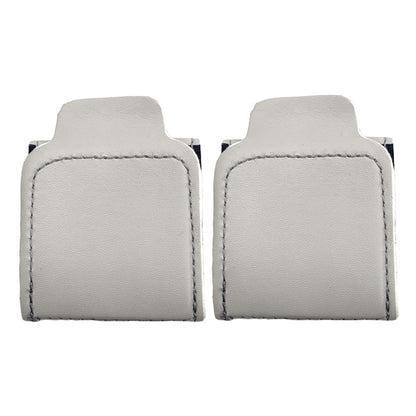 2Pcs Car Safety Seat Belt Adjuster Strap Clip PU Leather Kids Seat Belt Limiter