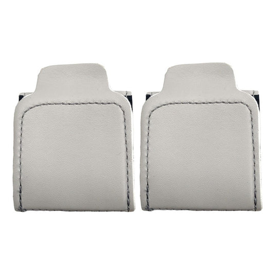 2Pcs Car Safety Seat Belt Adjuster Strap Clip PU Leather Kids Seat Belt Limiter