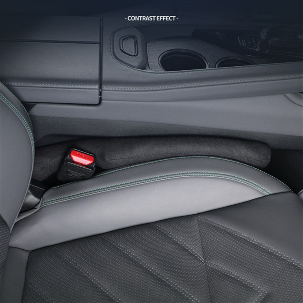 SNBLO 1 Pair Car Seat Gap Filler Suede Seat Gap Plug Leak-proof Strip