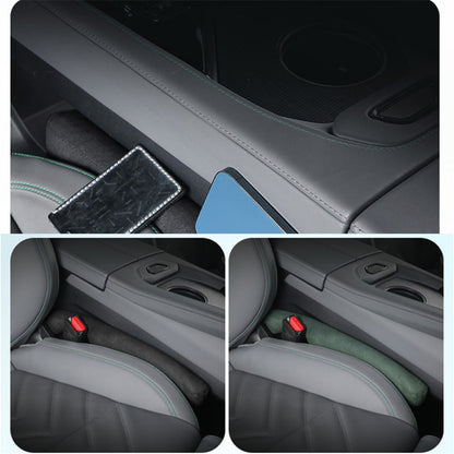 SNBLO 1 Pair Car Seat Gap Filler Suede Seat Gap Plug Leak-proof Strip