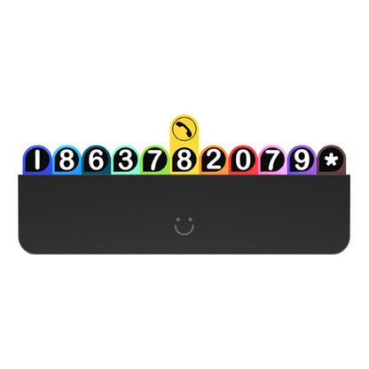 BBDD Hidden Car Phone Number Card Plastic Temporary Parking Plate Auto Accessories