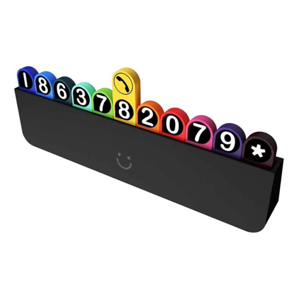 BBDD Hidden Car Phone Number Card Plastic Temporary Parking Plate Auto Accessories