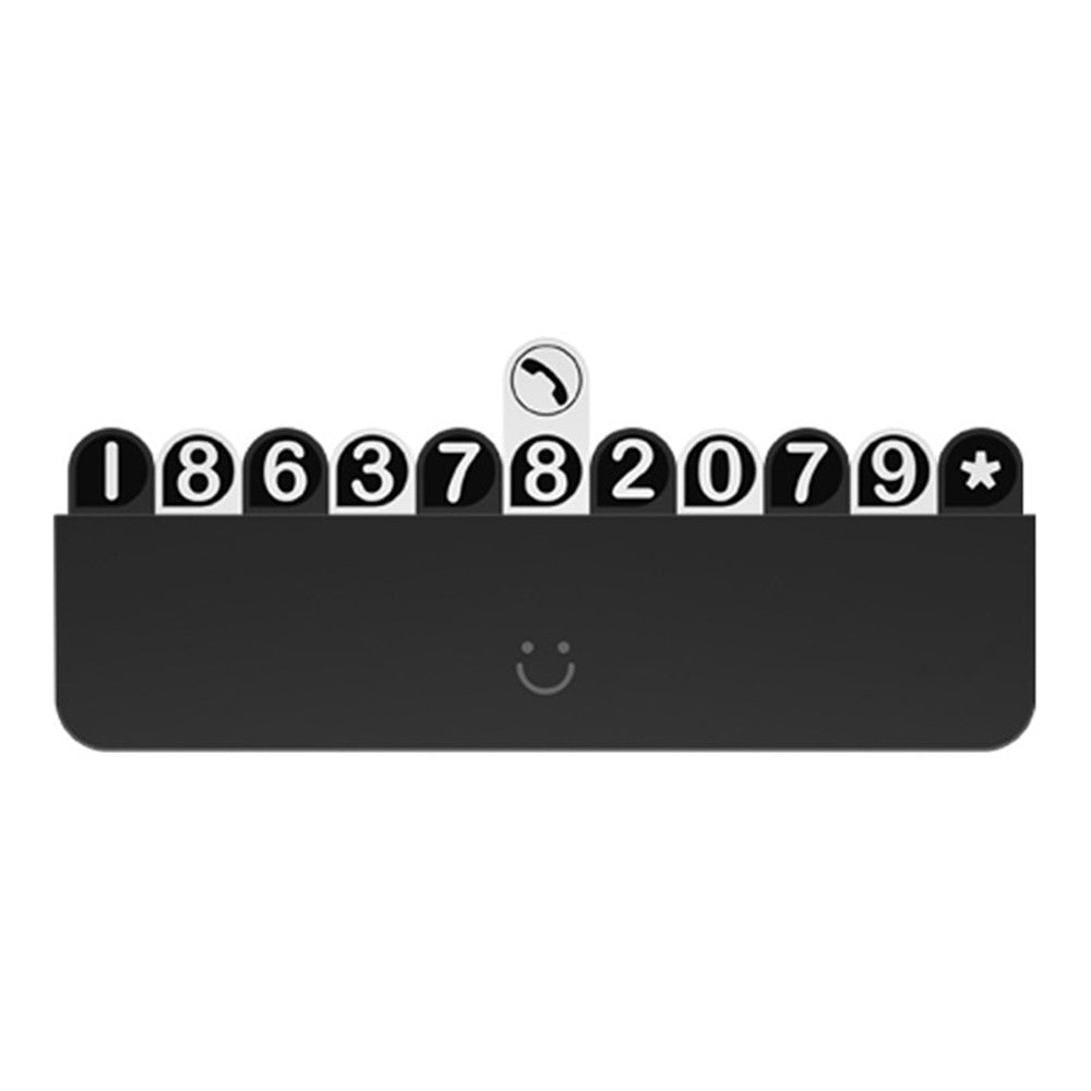 BBDD Hidden Car Phone Number Card Plastic Temporary Parking Plate Auto Accessories