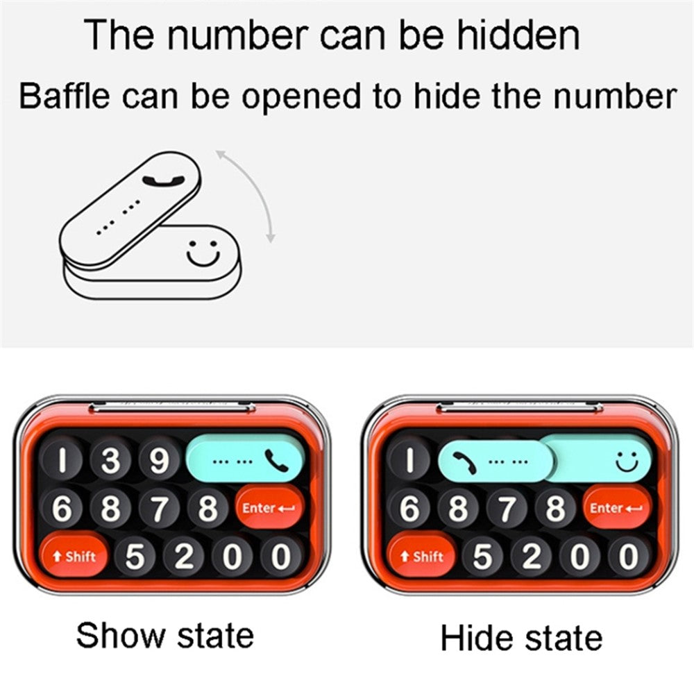BBDD Keyboard Parking Card Car Temporary Mobile Phone Number Plate Hidden Switch Stop Sign Automotive Replacement Parts