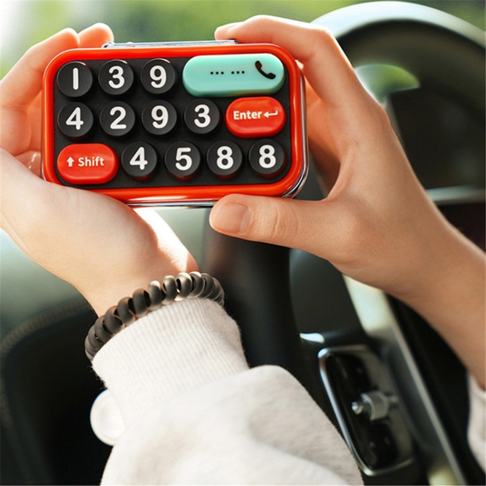 BBDD Keyboard Parking Card Car Temporary Mobile Phone Number Plate Hidden Switch Stop Sign Automotive Replacement Parts