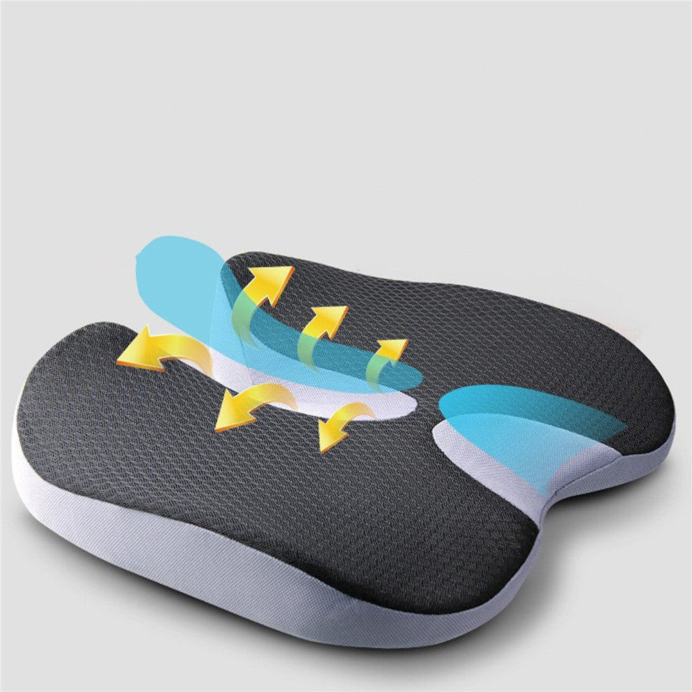 Car Seat Cushion Mesh Cloth+Memory Foam Breathable Fatigue Relief Seat Cushion