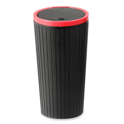 DM-143 ABS + PP Versatile Car Storage Bin with Lid Auto Vehicle Trash Can Fit Cup Holder