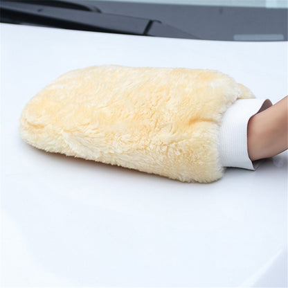 1Pc Car Cleaning Glove Soft Microfiber Double-sided Washing Mitt Auto Wash Supplies