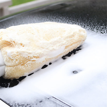 1Pc Car Cleaning Glove Soft Microfiber Double-sided Washing Mitt Auto Wash Supplies