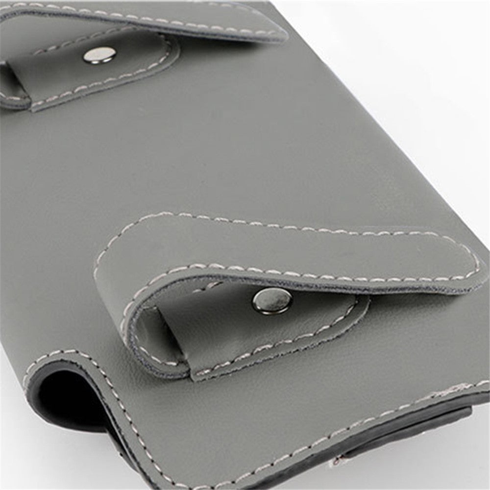 Nappa Texture PU Leather Car Glasses Storage Case Sun Visor Clip Sunglasses Holder