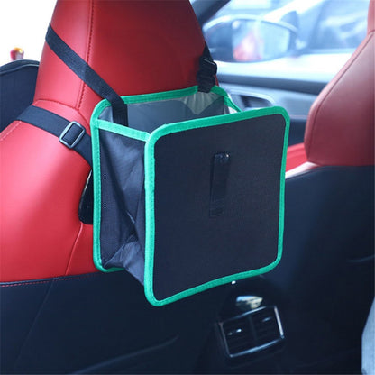 Car Trash Holder Storage Bag Foldable Car Seat Back Oxford Cloth Trash Bin
