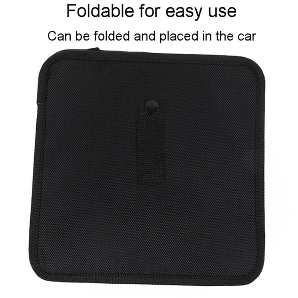 Car Trash Holder Storage Bag Foldable Car Seat Back Oxford Cloth Trash Bin