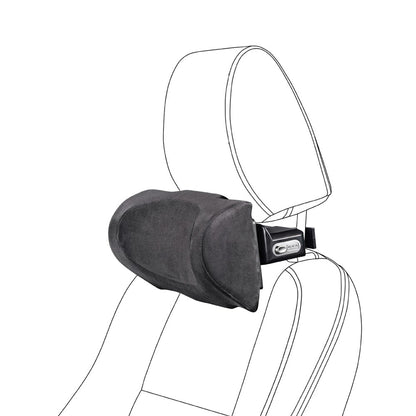Position Adjustable Car Seat Neck Support Pillow Memory Foam Headrest Cushion