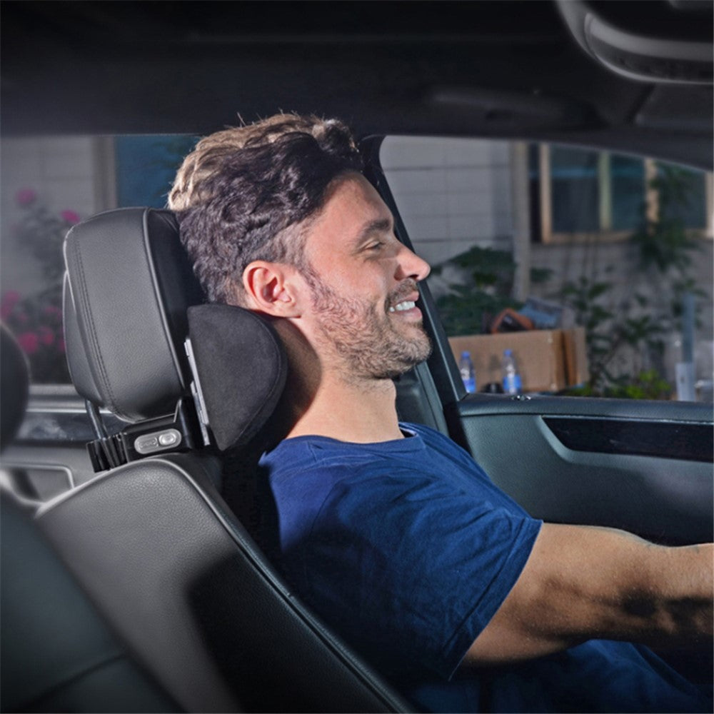 Position Adjustable Car Seat Neck Support Pillow Memory Foam Headrest Cushion