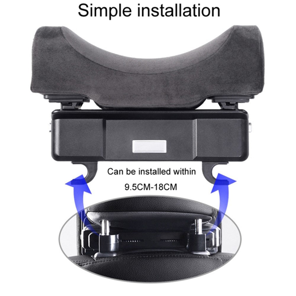 Position Adjustable Car Seat Neck Support Pillow Memory Foam Headrest Cushion