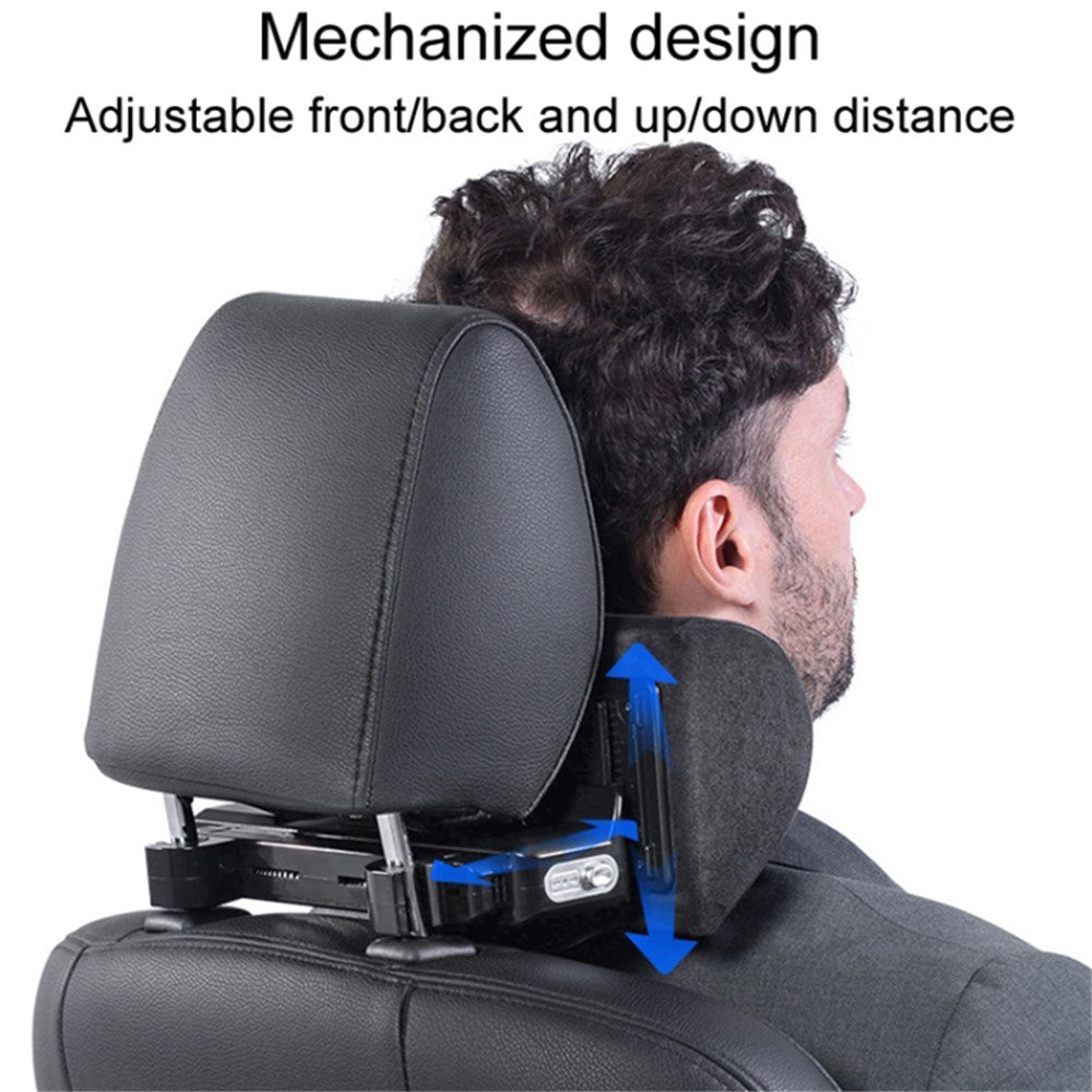 Position Adjustable Car Seat Neck Support Pillow Memory Foam Headrest Cushion