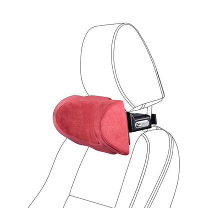 Position Adjustable Car Seat Neck Support Pillow Memory Foam Headrest Cushion