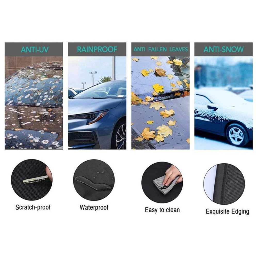 220x140cm 600D Oxford Cloth Thicken Car Front Windshield Waterproof Cover Windscreen Ice Snow Cover