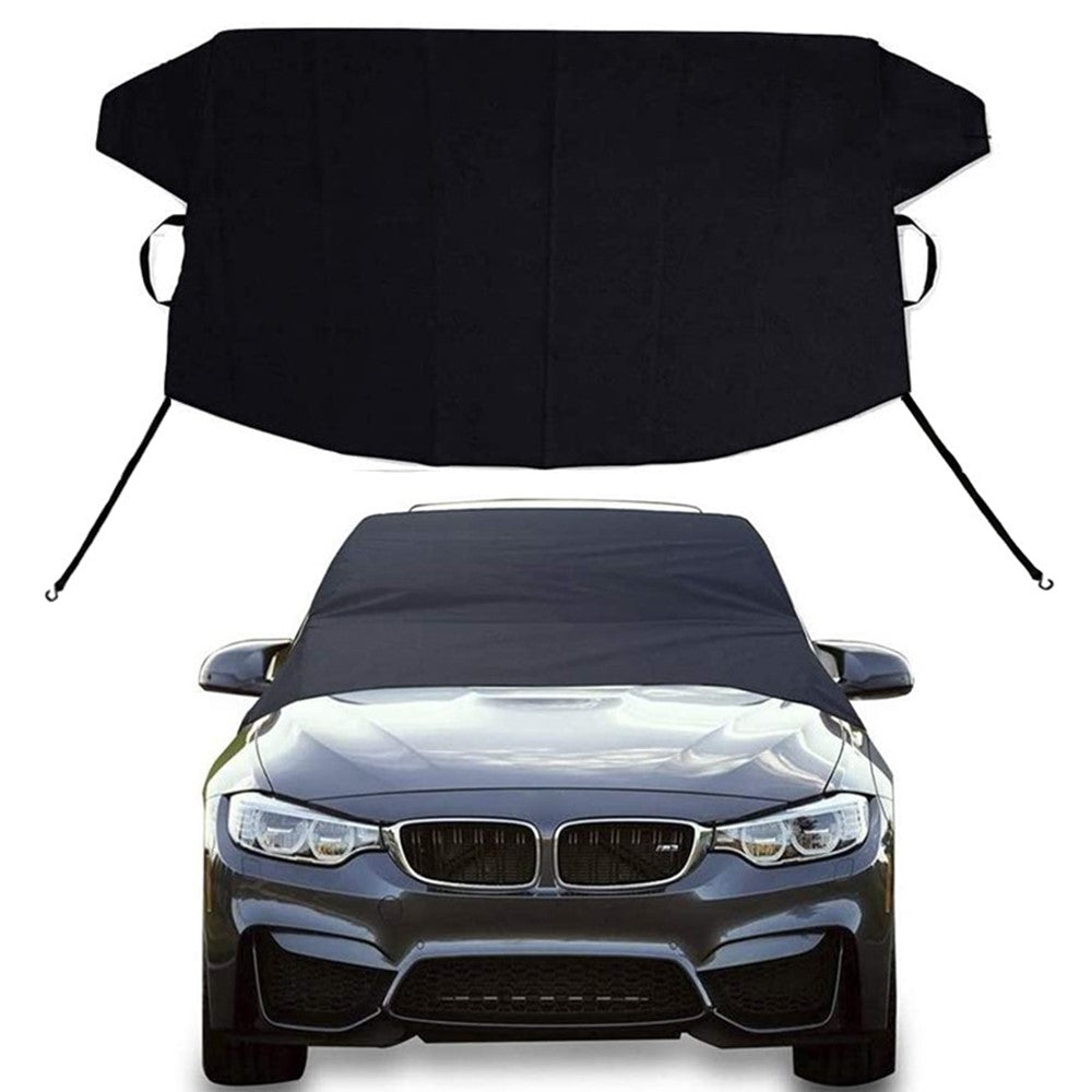 190x107cm 600D Oxford Cloth Thicken Car Front Windshield Waterproof Cover Windscreen Ice Snow Cover