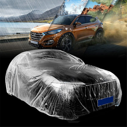 BY-004 Waterproof Automobile Rain Cover Disposable PE Plastic Protector Car Cover (Basic Version), Size: L
