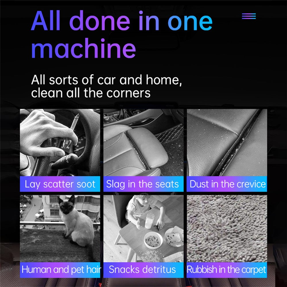 V8 Portable Mini Car Vacuum Cleaner High Power Wireless Vacuum Cleaner for Car Home