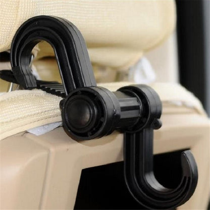 Car Seat Back Hook Multi-functional Auto Car Seat Headrest Hanger Holder, Double Hanging Hook