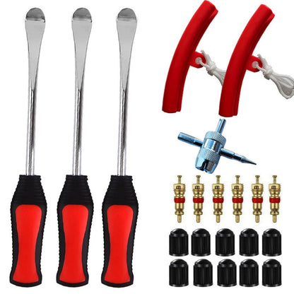 22Pcs / Set Tire Lever Tool Car Motorcycle Bike Wheel Rim Removal Repair Kit