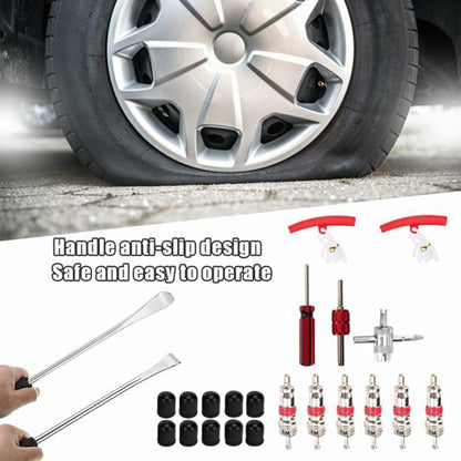 25Pcs / Set Tire Lever Tool Car Motorcycle Bike Wheel Rim Removal Repair Kit