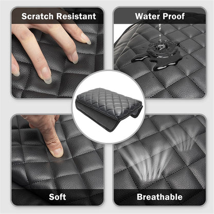 TS000658 For Model 3 / Y 2017-2022 PU Leather Car Armrest Cover Center Console Armrest Box Protector Lid Pad