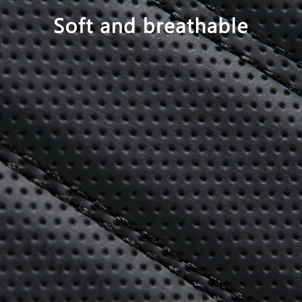 FSX001 Leather+Memory Foam Car Armrest Box Heighten Pad Car Armrest Box Cover Tissue Box