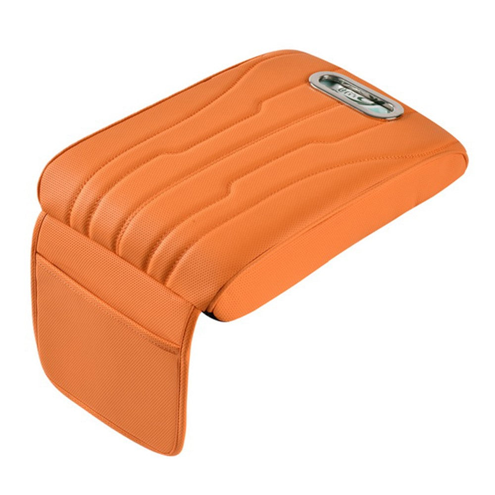 FSX001 Leather+Memory Foam Car Armrest Box Heighten Pad Car Armrest Box Cover Tissue Box