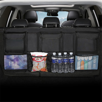 105x52cm Car Rear Seat Back Organizer Auto Trunk Cargo Storage Bag Mesh Pocket