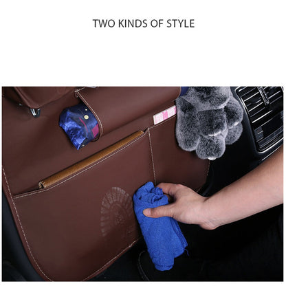 Car Back Seat Organizer Storage Bag with Tissue Box Tablet/Umbrella/Water Bottle Holder
