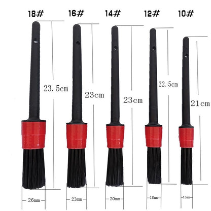 HX2020122117 17pcs Car Wheel Tire Cleaning Brush Kit Long Soft Wheel Brush Microfiber Cloth Dirt Dust Clean Tools Set