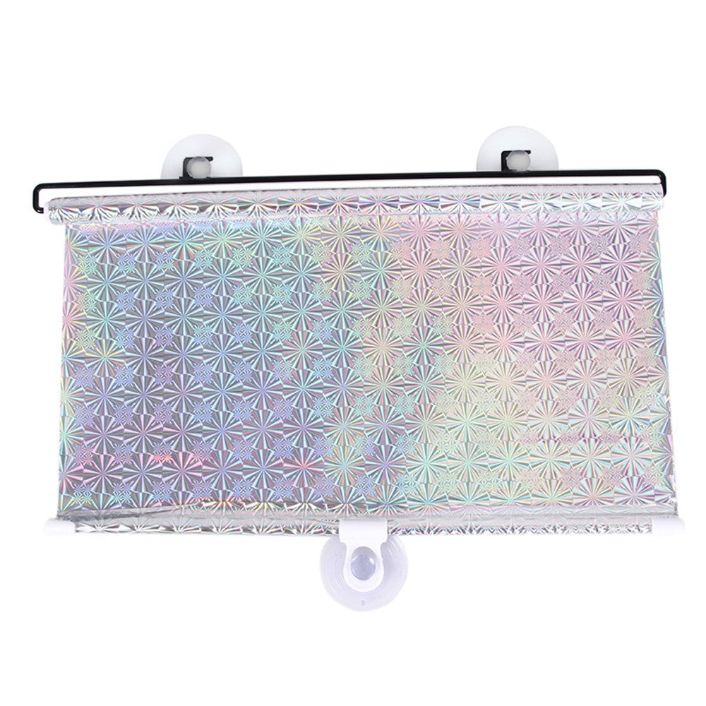 40*60cm Suction Cup Mount Automatic Retractable Sunshade Curtain Anti-UV Protection Truck Windshield Screen