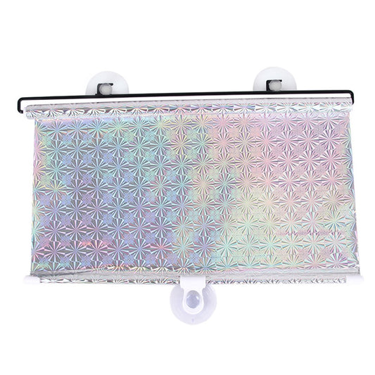40*60cm Suction Cup Mount Automatic Retractable Sunshade Curtain Anti-UV Protection Truck Windshield Screen